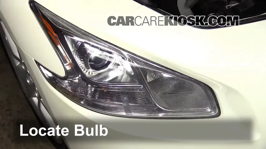2013 Nissan Maxima SV 3.5L V6 Lights Headlight (replace bulb)
